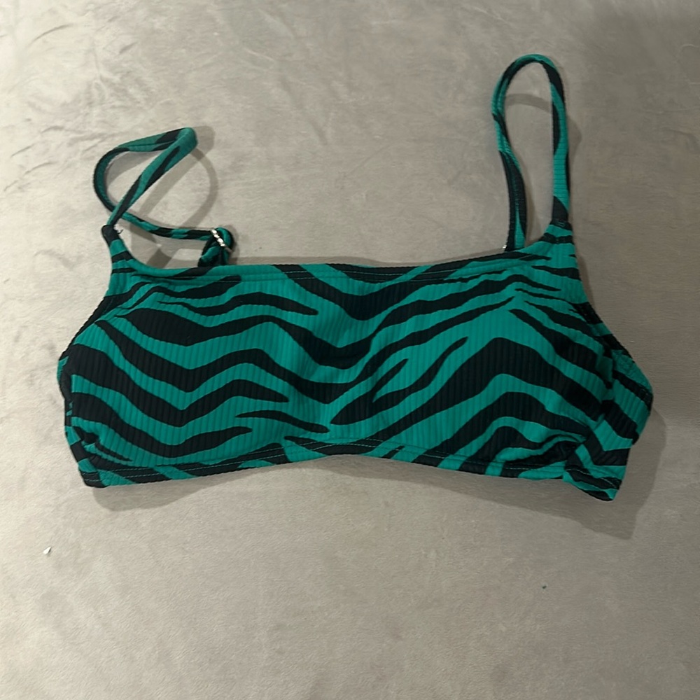 Target/ Xhilaration green and black Womens bikini top size small